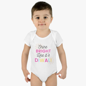 Diwali Infant Baby Rib Bodysuit