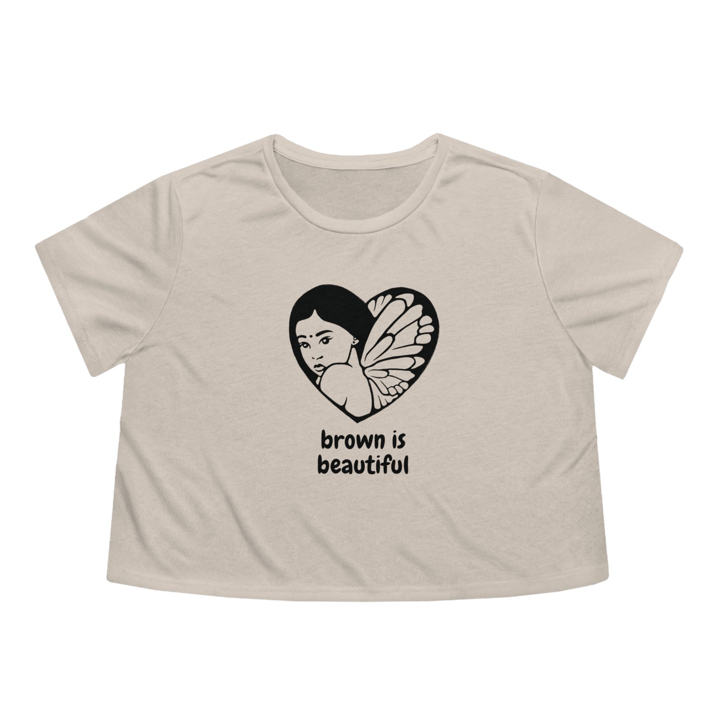 Brown is Beautiful Cropped Women's tee