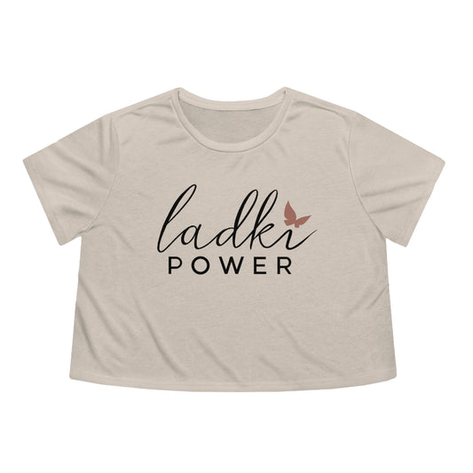 Ladki Power Women's Cropped Tee