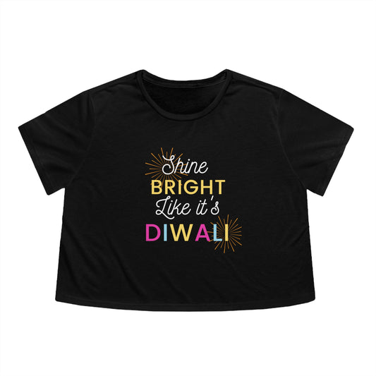 Women's Diwali cropped tee