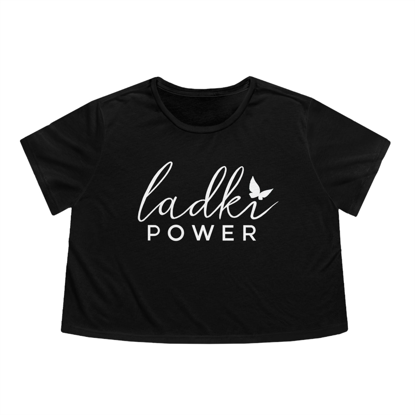 Ladki Power Women's Cropped Tee