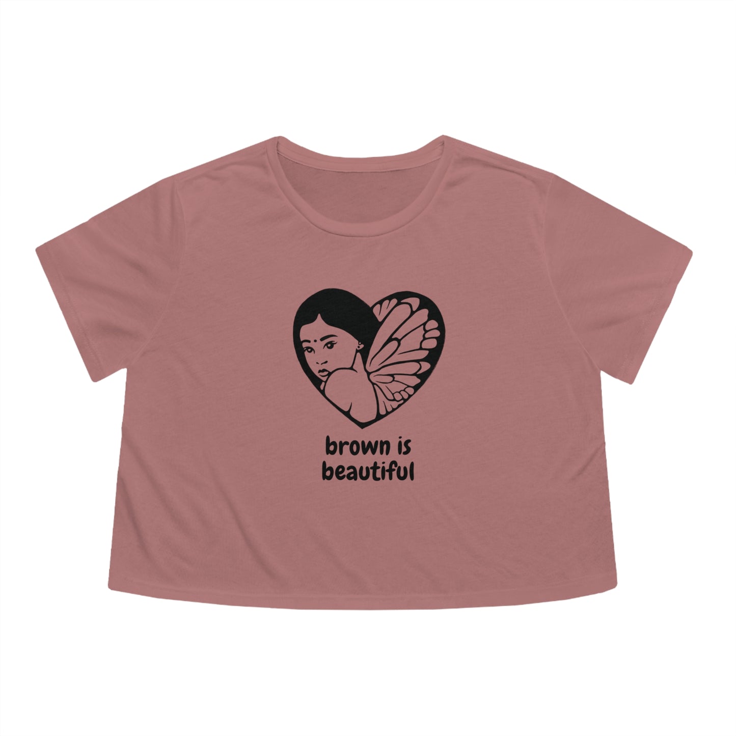 Brown is Beautiful Cropped Women's tee