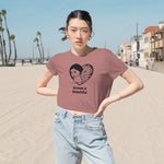 Load image into Gallery viewer, Brown is Beautiful Cropped Women&#39;s tee
