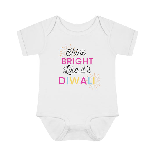 Diwali Infant Baby Rib Bodysuit