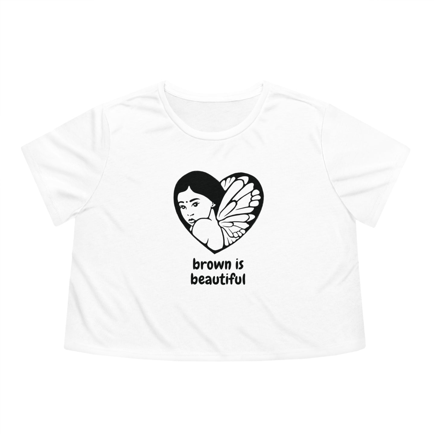 Brown is Beautiful Cropped Women's tee