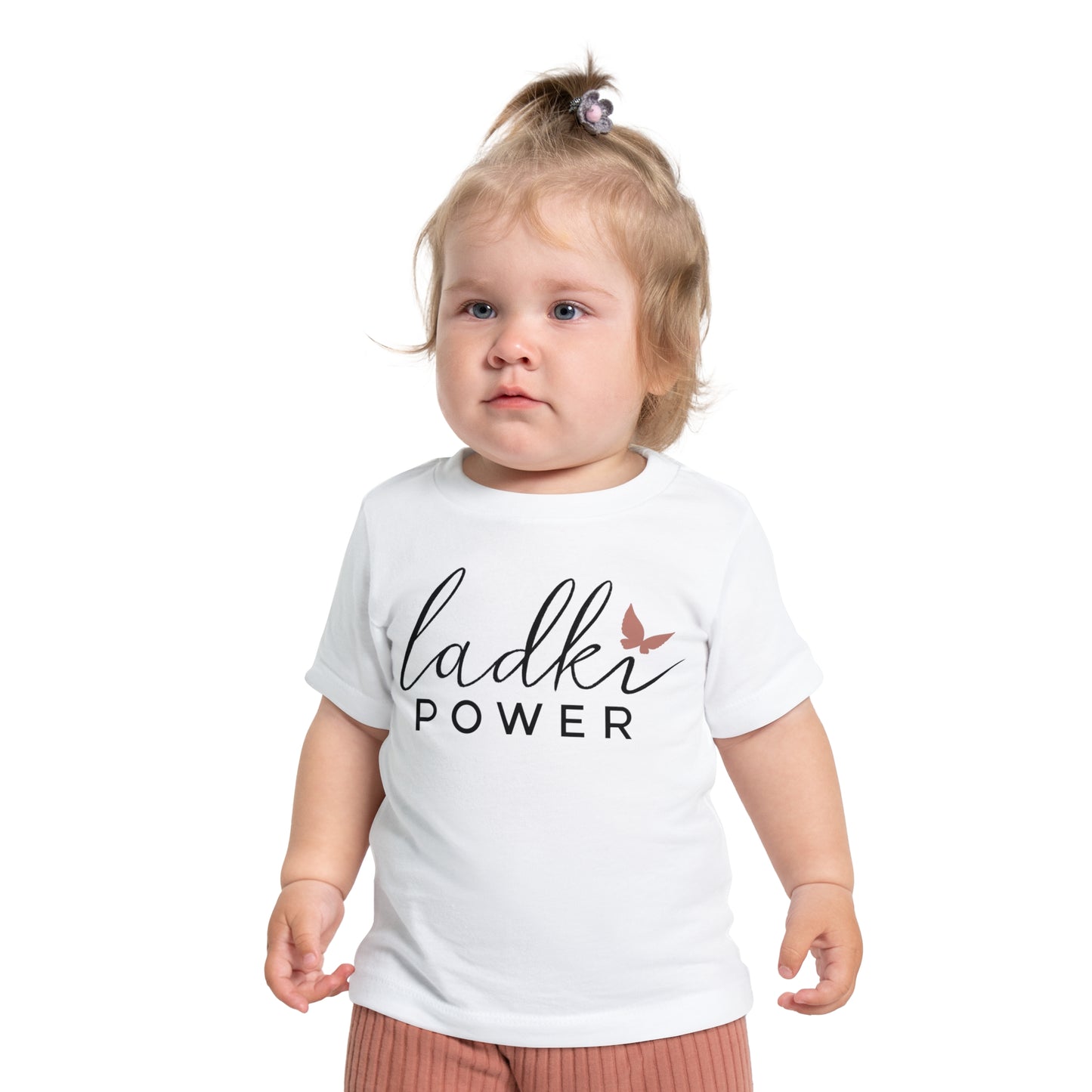 Ladki Power Baby Sleeve T-Shirt