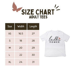 LadkiPower t-shirt (available in children to adult sizes)