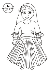 Doll Coloring Sheet - Free Download - Every Girl Dolls